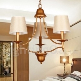 3-lichts rustieke retro mediterrane stijl kaars-stijl kroonluchter