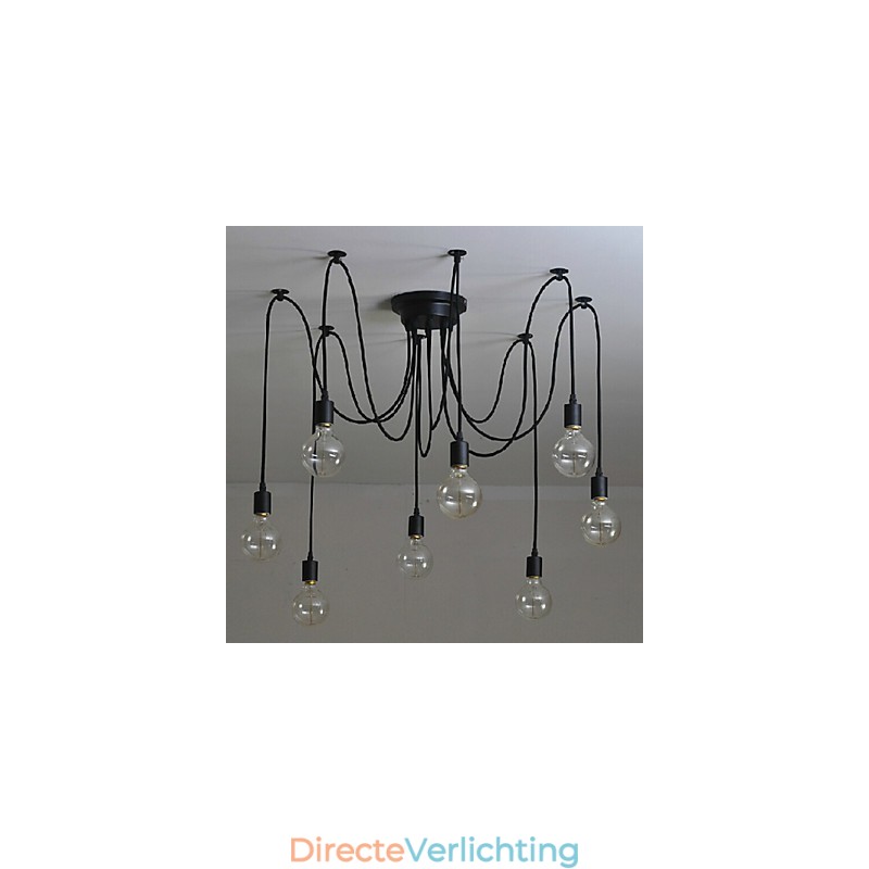 8 lampen kroonluchter hanglamp traditioneel klassiek retro metaal