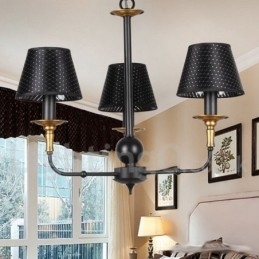 3-lichts retro rustieke kaars-stijl kroonluchter