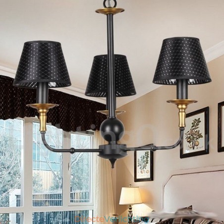 3-lichts retro rustieke kaars-stijl kroonluchter 3-lichts retro rustieke kaars-stijl kroonluchter
