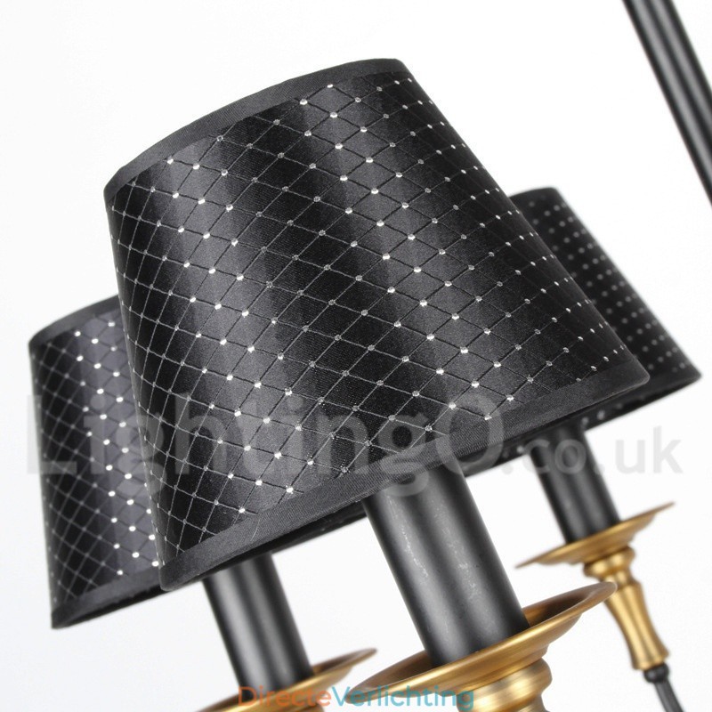 3-lichts retro rustieke kaars-stijl kroonluchter