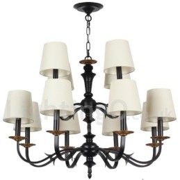 12 Lichts Rustieke Retro Kaars Stijl Kroonluchter