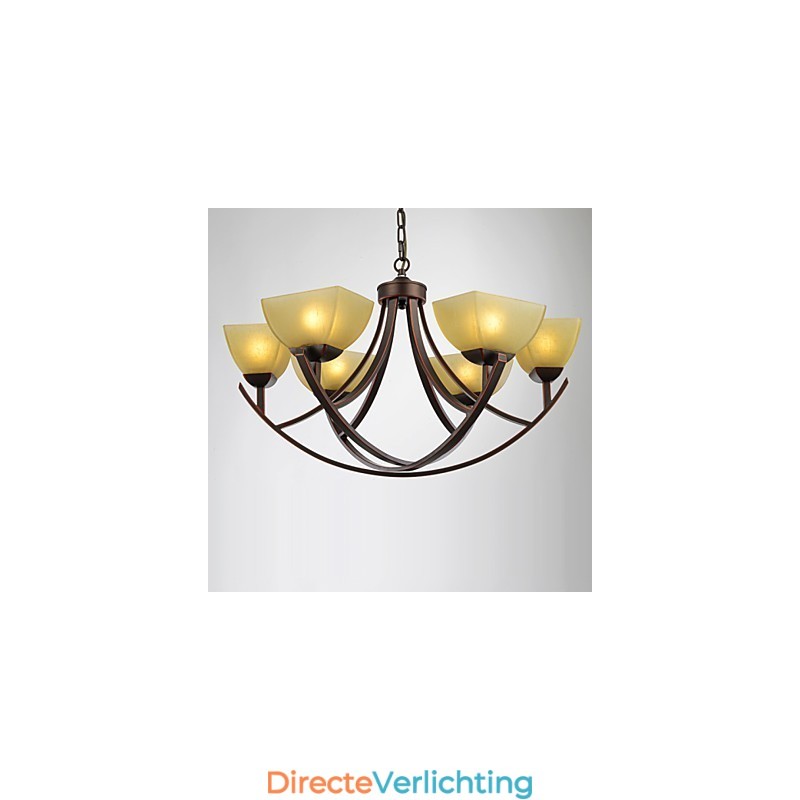 Kroonluchter 6 lampen Traditioneel Klassiek Vintage Metaal