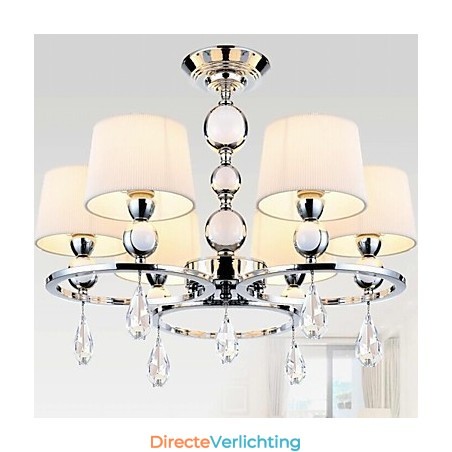 Moderne eigentijdse kristallen chromen metalen kroonluchter Moderne eigentijdse kristallen chromen metalen kroonluchter