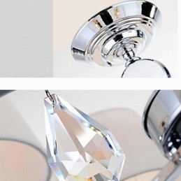 Moderne eigentijdse kristallen chromen metalen kroonluchter