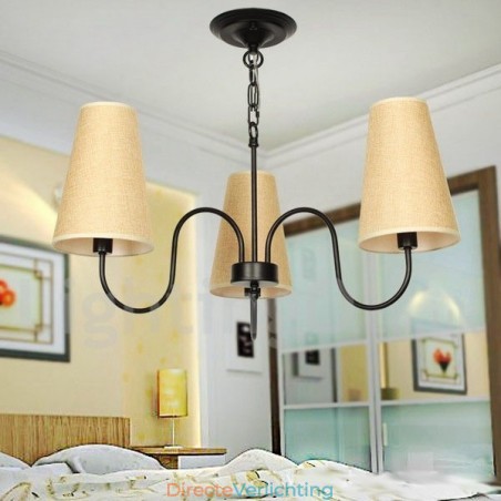 3-lichts retro mediterrane stijl kaars-stijl kroonluchter 3-lichts retro mediterrane stijl kaars-stijl kroonluchter