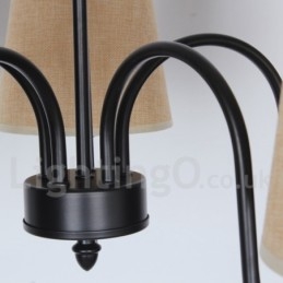 3-lichts retro mediterrane stijl kaars-stijl kroonluchter