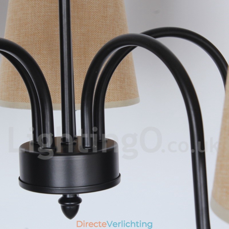 3-lichts retro mediterrane stijl kaars-stijl kroonluchter