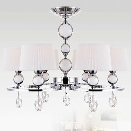 Moderne eigentijdse kristallen chromen metalen kroonluchter