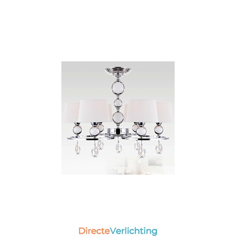 Moderne eigentijdse kristallen chromen metalen kroonluchter