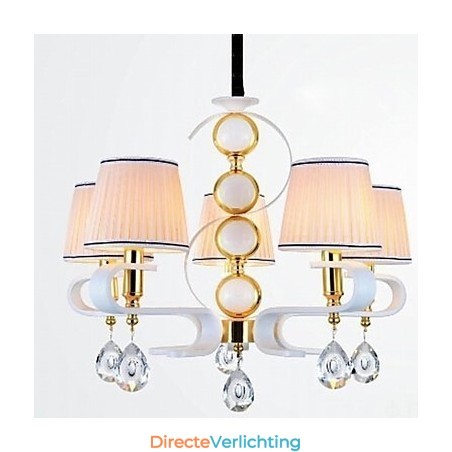 Stoffen kroonluchter 5-lichts moderne minimalistische hoogwaardige lamp Stoffen kroonluchter 5-lichts moderne minimalistische hoogwaardige lamp