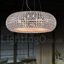 Moderne K9 Kristallen Plafond Hanglamp Binnen Kroonluchter Trommelverlichting Lampen Armaturen