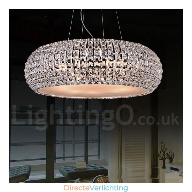 Moderne K9 Kristallen Plafond Hanglamp Binnen Kroonluchter Trommelverlichting Lampen Armaturen