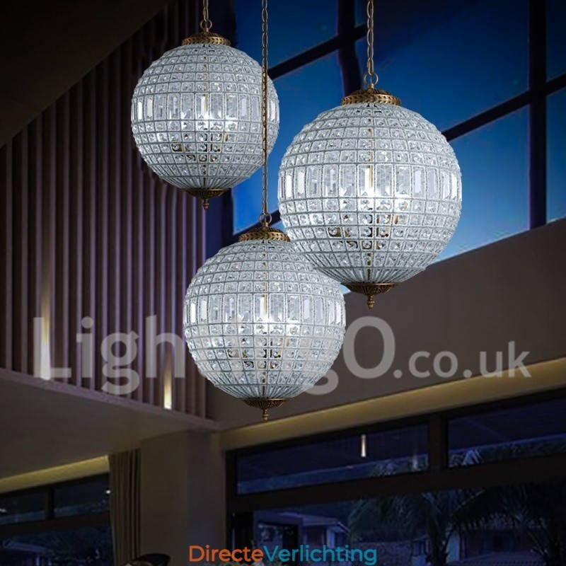 Globe Modern K9 Kristal Plafond Hanglamp Binnen Kroonluchter Trommelverlichting Lampen Armaturen
