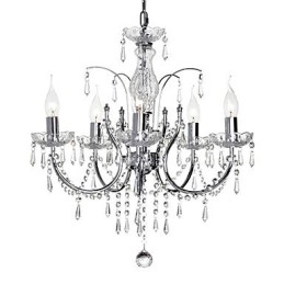 Elegante kristallen kroonluchter met 5 lampen