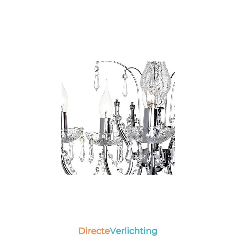 Elegante kristallen kroonluchter met 5 lampen