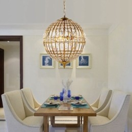 Globe Modern K9 Kristal Plafond Hanglamp Binnen Kroonluchter Verlichting Lampen Armaturen