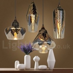 Europese Retro Glazen Hanglamp Lounge Hanglamp