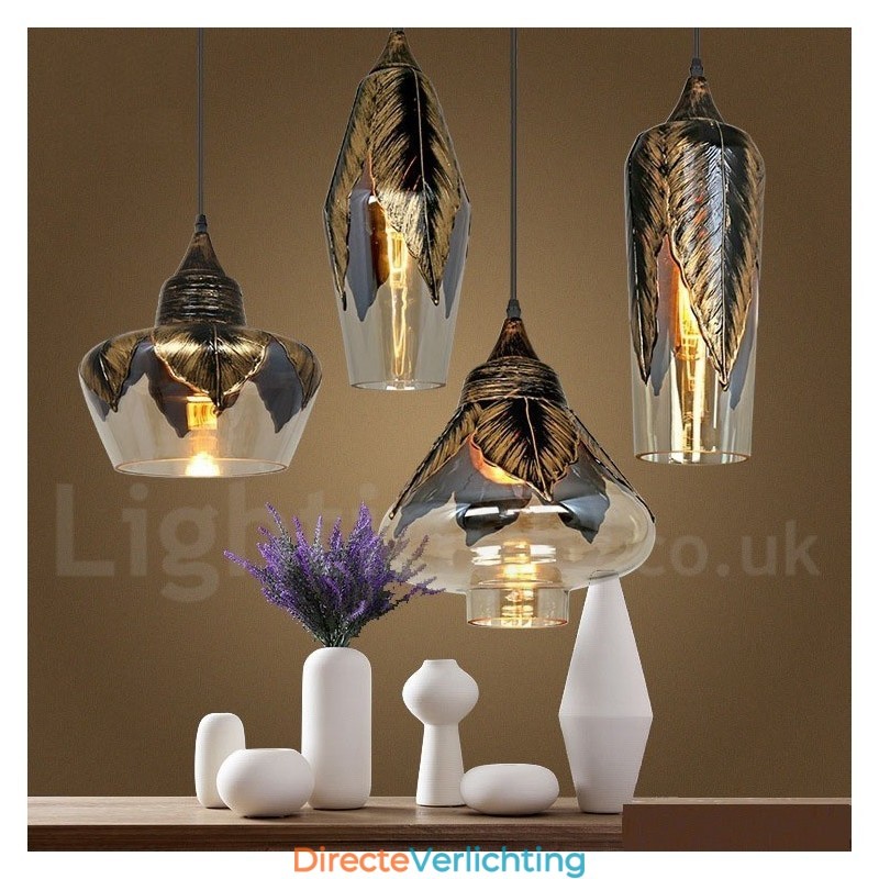 Europese Retro Glazen Hanglamp Lounge Hanglamp