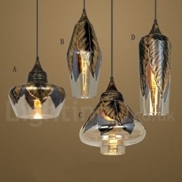 Europese Retro Glazen Hanglamp Lounge Hanglamp