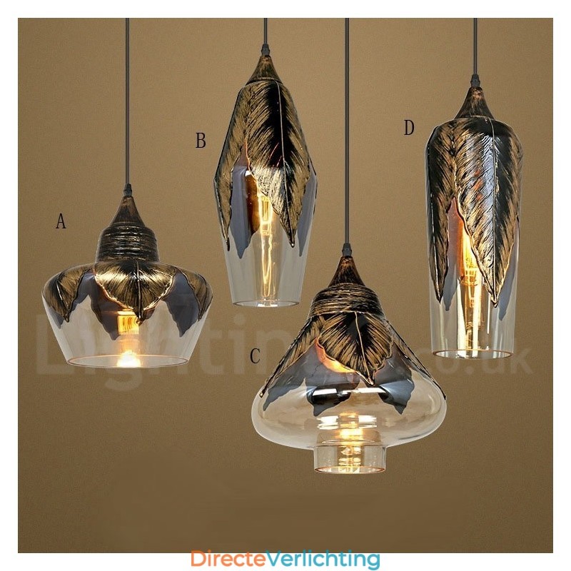 Europese Retro Glazen Hanglamp Lounge Hanglamp