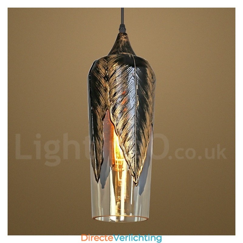 Europese Retro Glazen Hanglamp Lounge Hanglamp