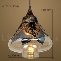 Europese Retro Glazen Hanglamp Lounge Hanglamp