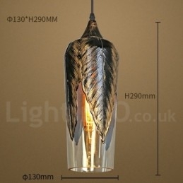 Europese Retro Glazen Hanglamp Lounge Hanglamp
