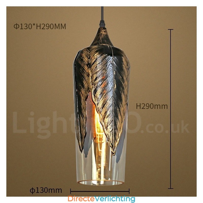 Europese Retro Glazen Hanglamp Lounge Hanglamp
