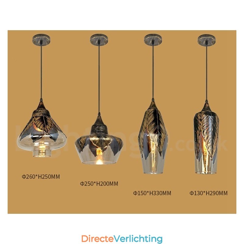 Europese Retro Glazen Hanglamp Lounge Hanglamp