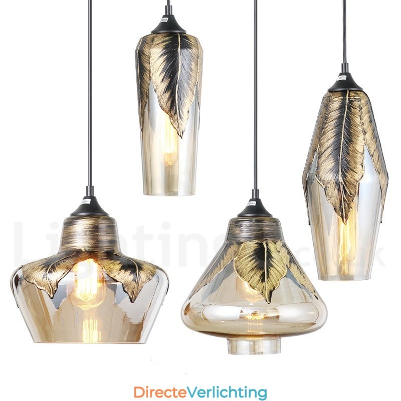 Europese Retro Glazen Hanglamp Lounge Hanglamp