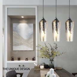 Europese Retro Glazen Hanglamp Lounge Hanglamp