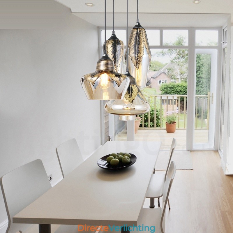 Europese Retro Glazen Hanglamp Lounge Hanglamp