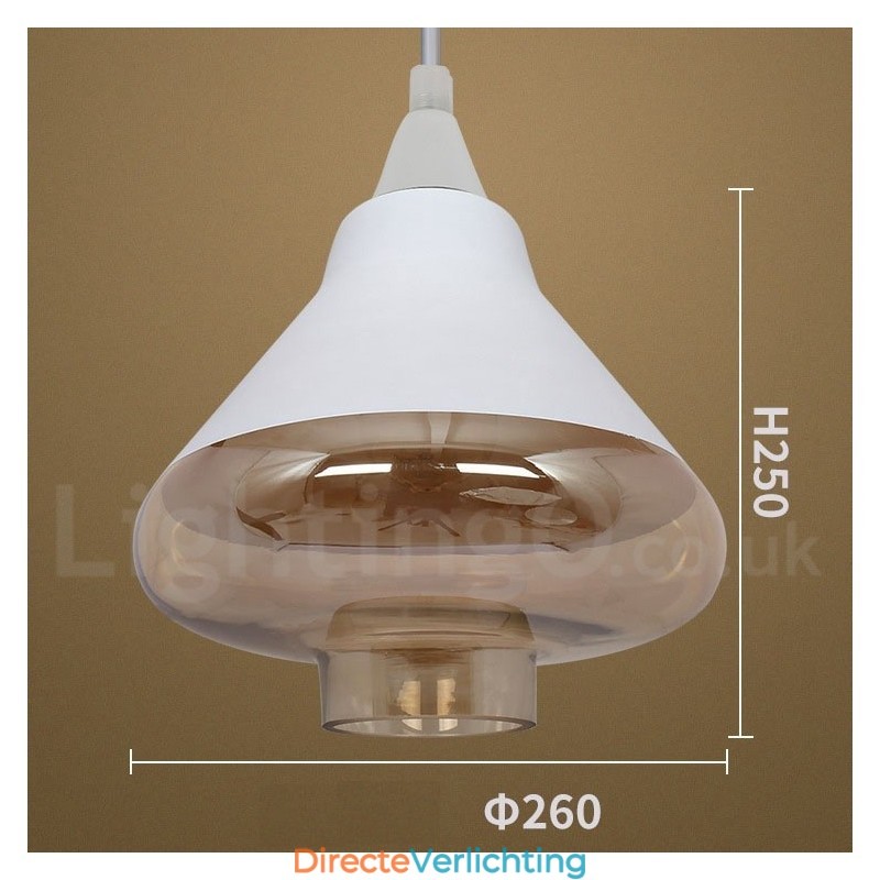 Europese Retro Lounge Glazen Hanglamp