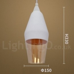 Europese Retro Lounge Glazen Hanglamp
