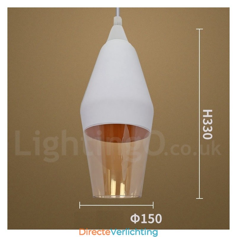 Europese Retro Lounge Glazen Hanglamp