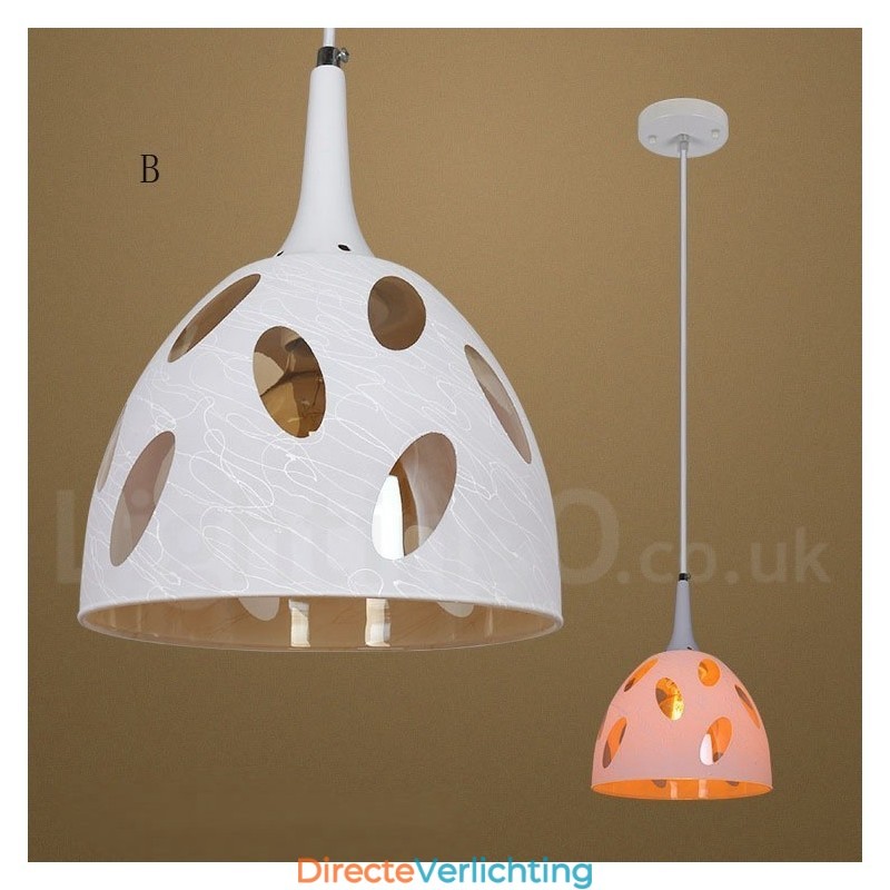 Moderne eigentijdse lounge glazen hanglamp