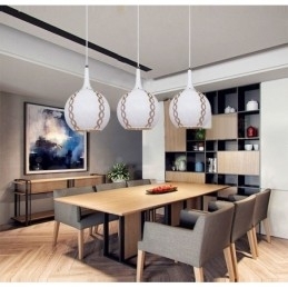 Moderne eigentijdse lounge glazen hanglamp