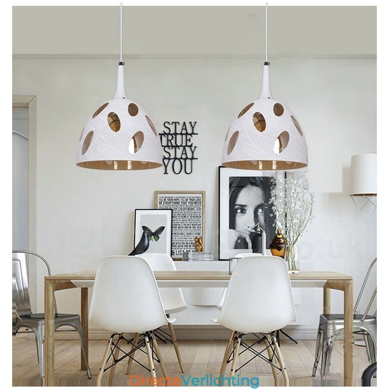 Moderne eigentijdse lounge glazen hanglamp