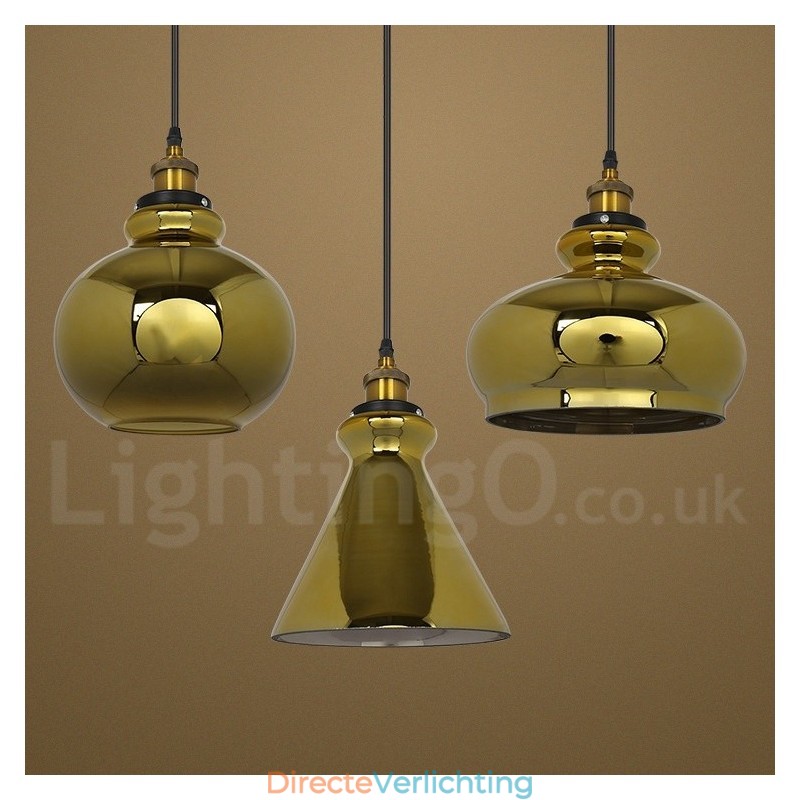 Europese glazen hanglamp
