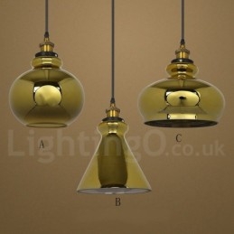 Europese glazen hanglamp