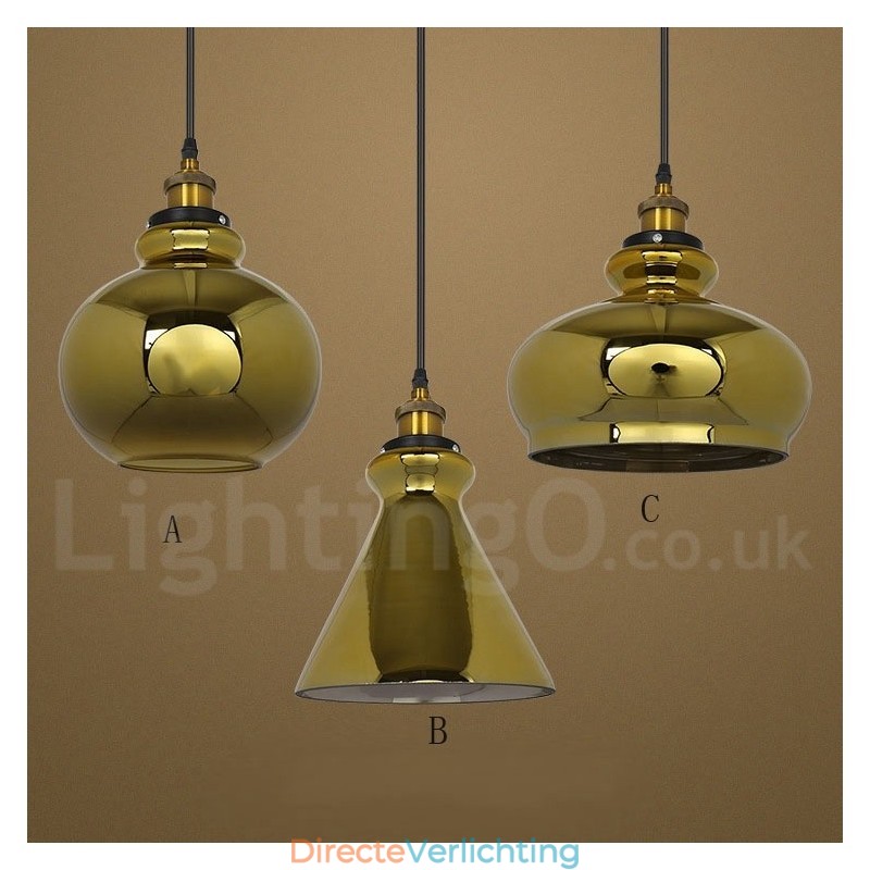 Europese glazen hanglamp