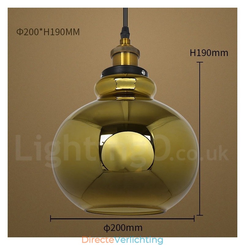 Europese glazen hanglamp