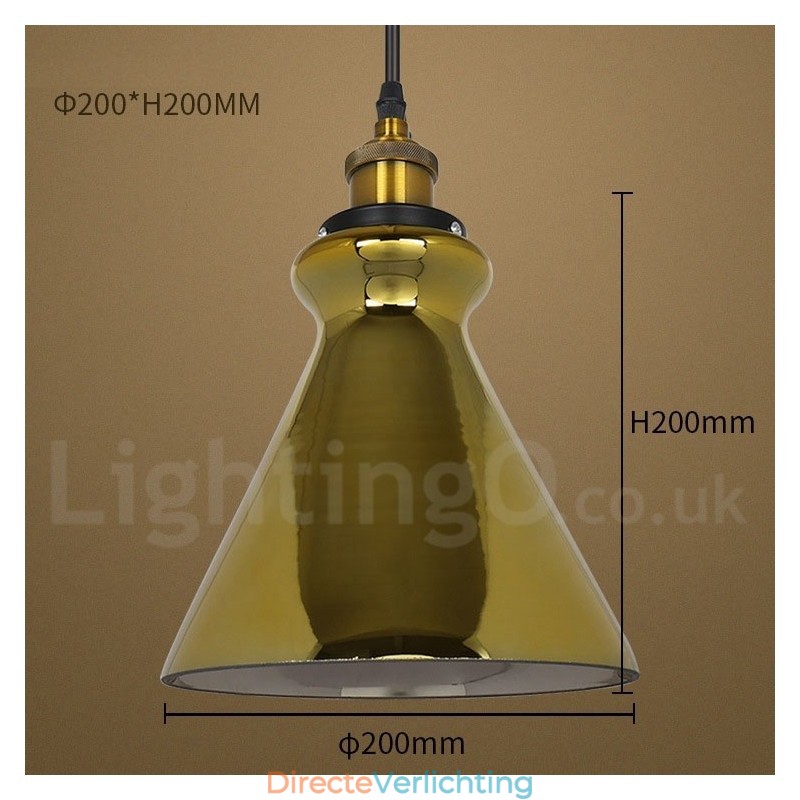 Europese glazen hanglamp