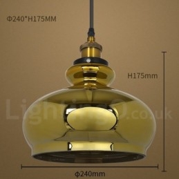 Europese glazen hanglamp