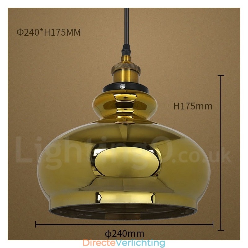 Europese glazen hanglamp