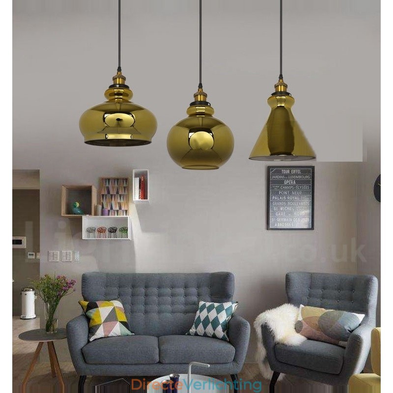 Europese glazen hanglamp