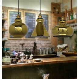 Europese glazen hanglamp