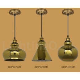 Europese glazen hanglamp
