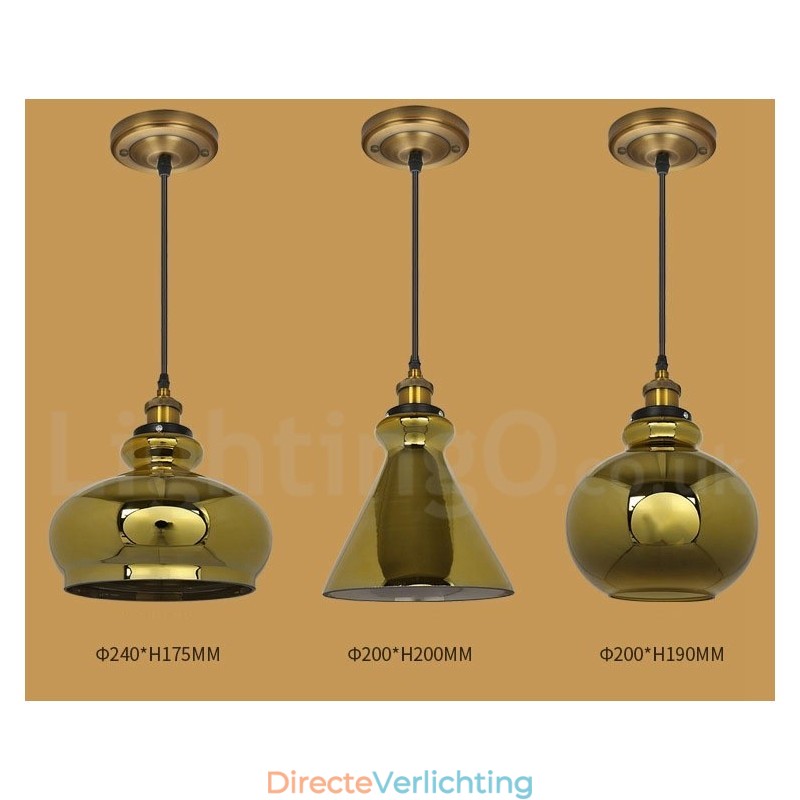 Europese glazen hanglamp
